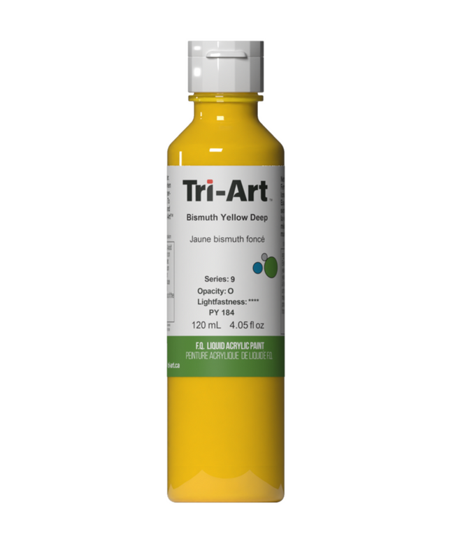 Tri-Art Flüssigacrylfarbe: Wismutgelb Tief