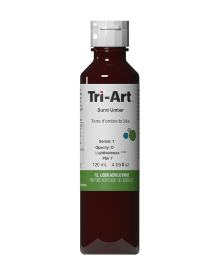 Tri-Art Liquid Acrylic Paint : Burnt Umber