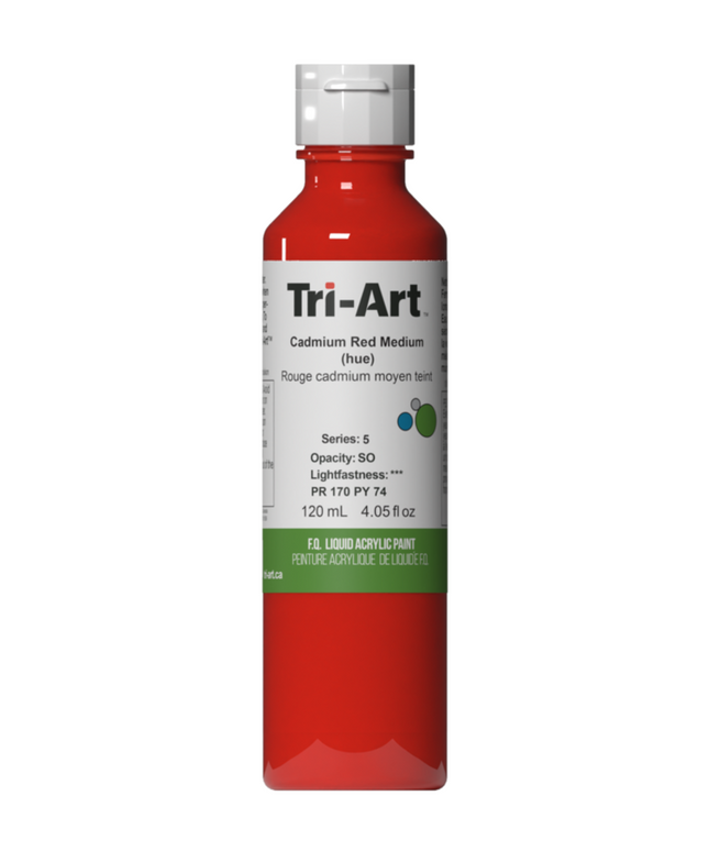 Tri-Art Flüssigacrylfarbe: Kadmiumrot Mittel (Farbton)