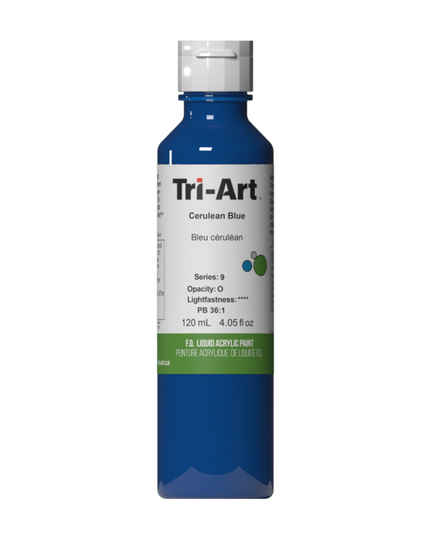 Tri-Art Liquid Acrylic Paint : Cerulean Blue