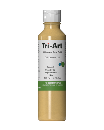 Tri-Art Flüssigacrylfarbe: Schimmerndes Hellgold
