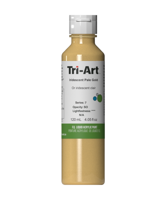 Tri-Art Flüssigacrylfarbe: Schimmerndes Hellgold