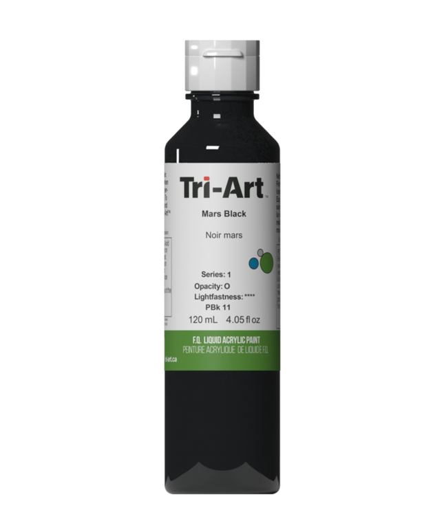 Tri-Art Flüssigacrylfarbe: Marsschwarz