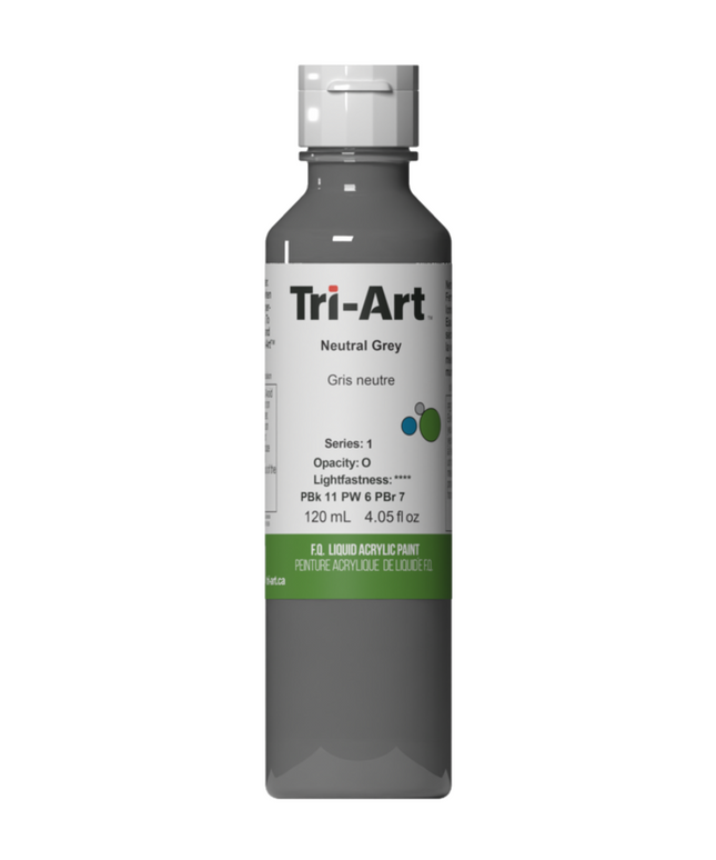 Tri-Art Flüssigacrylfarbe: Neutralgrau