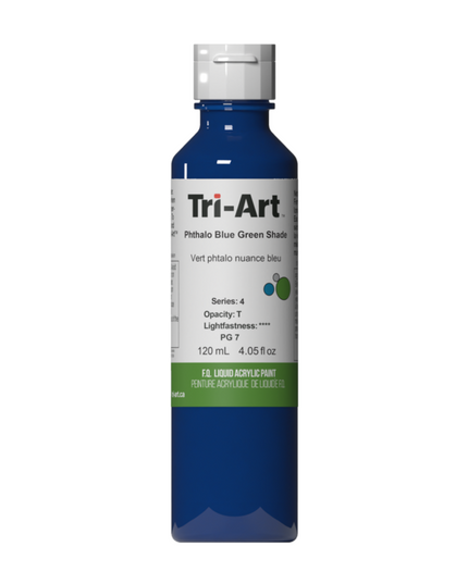 Tri-Art Flüssigacrylfarbe: Phthaloblaugrüner Farbton