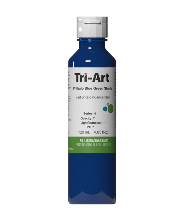 Tri-Art Flüssigacrylfarbe: Phthaloblaugrüner Farbton
