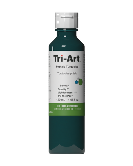 Tri-Art Flüssigacrylfarbe: Phthalo-Türkis