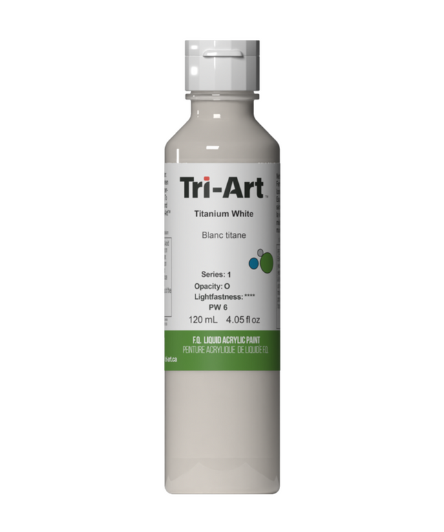 Tri-Art Flüssigacrylfarbe: Titanweiß
