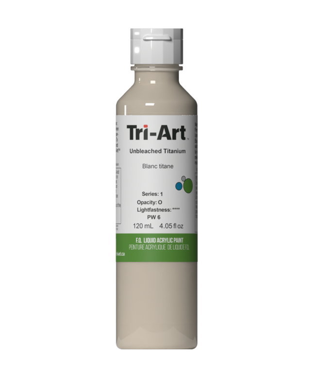 Tri-Art Flüssigacrylfarbe: Ungebleichtes Titan