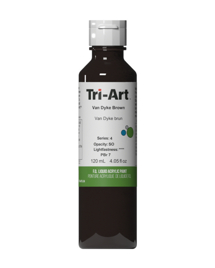 Tri-Art Flüssigacrylfarbe: Van Dyke Braun
