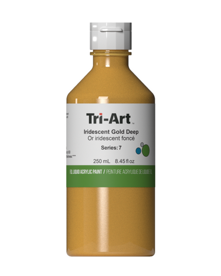 Tri-Art Liquid Acrylic Paint : Iridescent Gold Deep