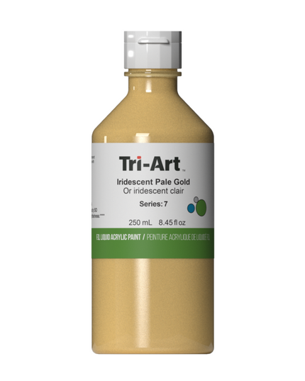 Tri-Art Flüssigacrylfarbe: Schimmerndes Hellgold