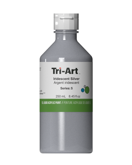 Tri-Art Flüssigacrylfarbe: Irisierendes Silber