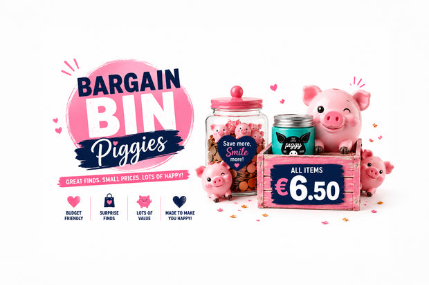 <h2>Bargain Bin Piggies!</h2>